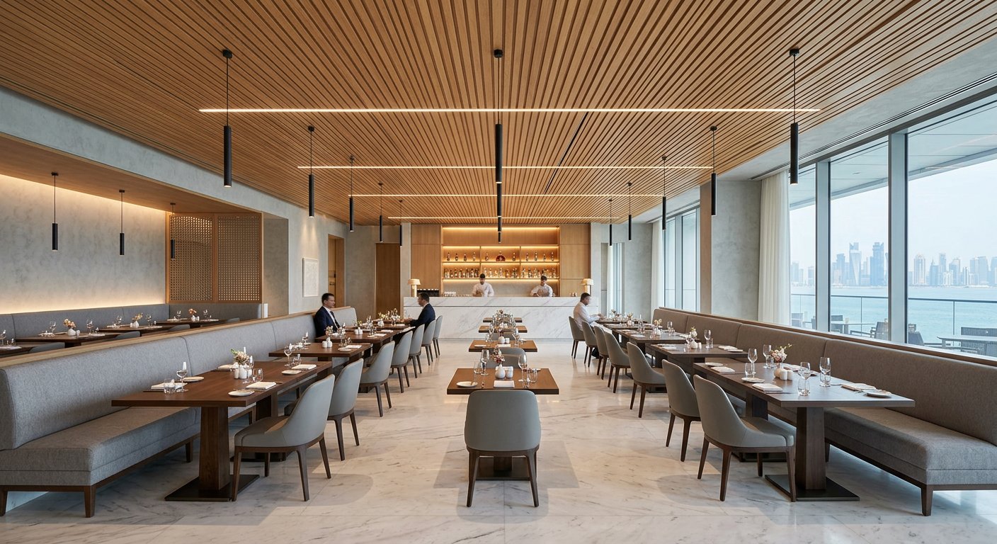 Restaurant fit-out interior, Doha